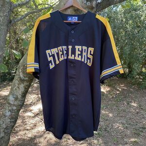Vintage Starter Pittsburgh Steelers Jersey Shirt Mens Size XL